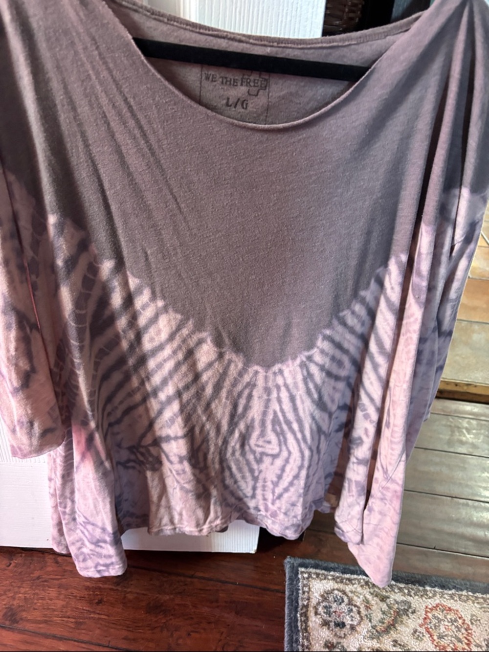We The Free Gray Tie-Dye
